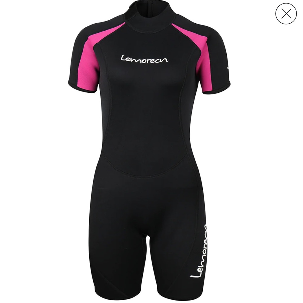 NWT Size 10 LEMORECN WOMEN SHORTY WETSUITS 3MM NEOPRENE BACK ZIP DIVING SUITS